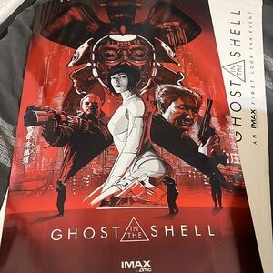 Ghost in the Shell Limited imax poster (nick top/edge, rest intact) Scarlett Jo